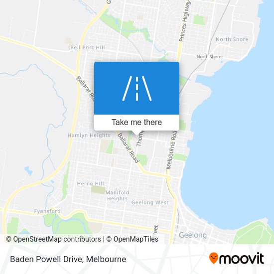 Baden Powell Drive map