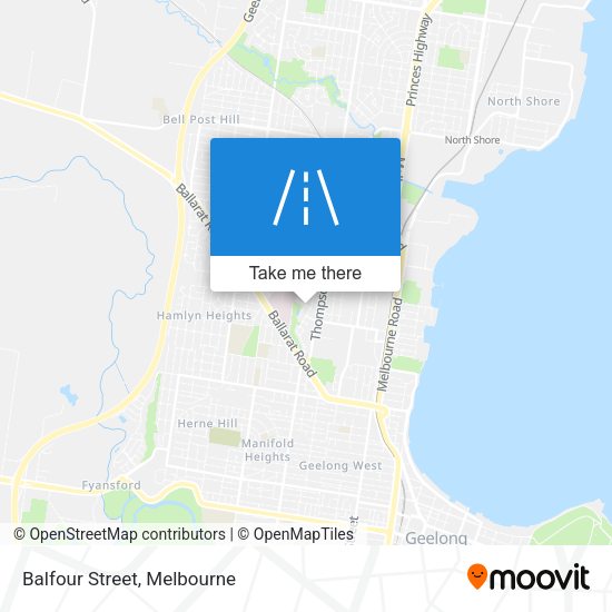 Balfour Street map