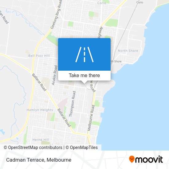 Cadman Terrace map