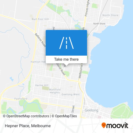 Hepner Place map