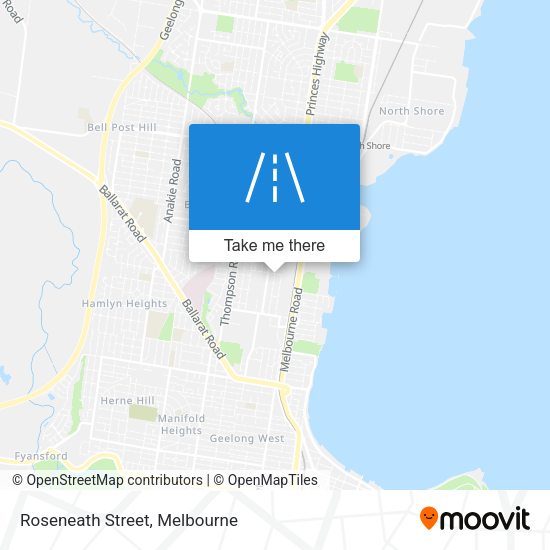 Roseneath Street map