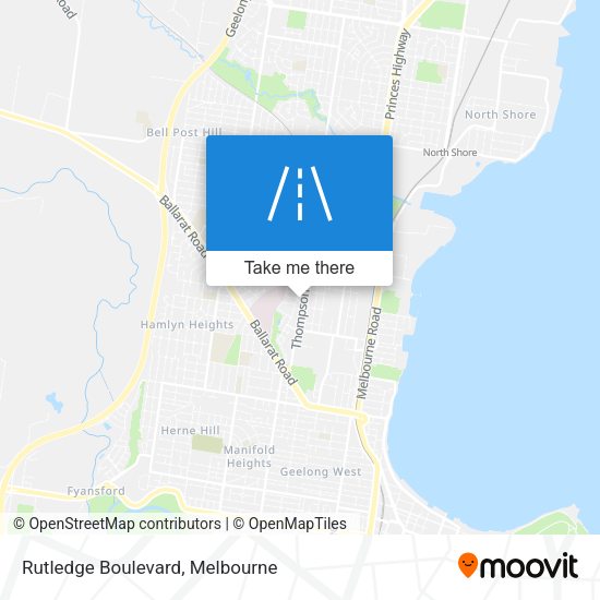 Rutledge Boulevard map