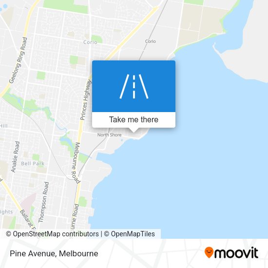 Pine Avenue map