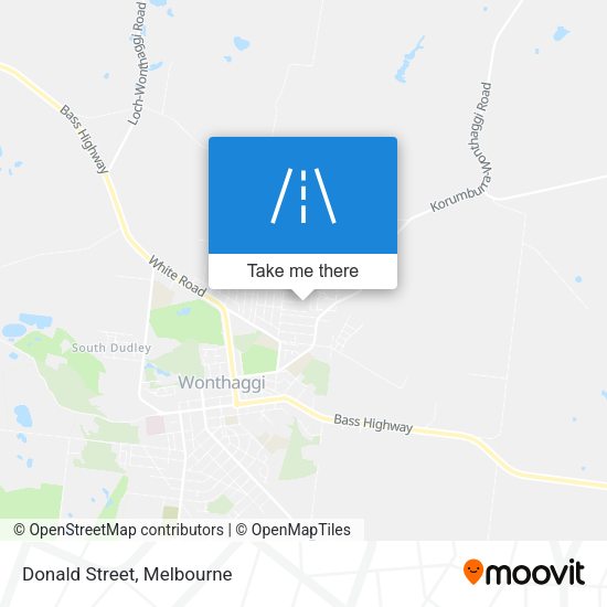 Donald Street map