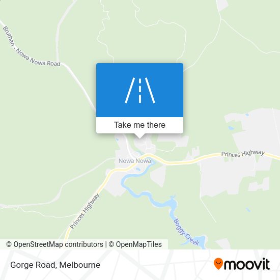 Gorge Road map