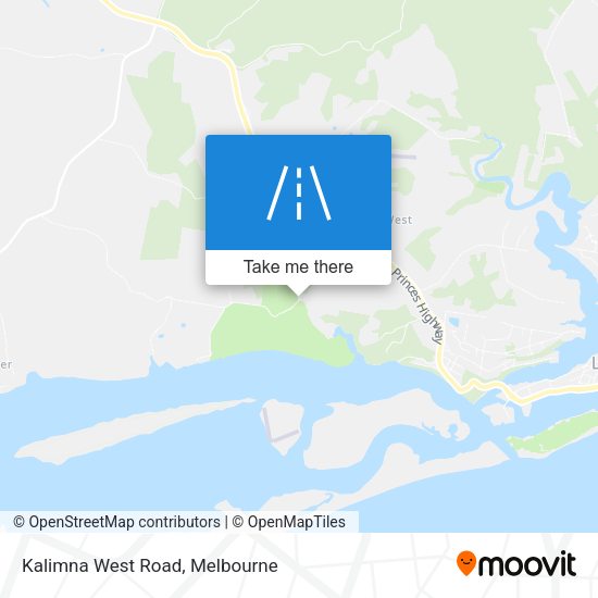 Kalimna West Road map