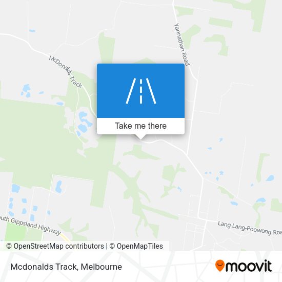Mcdonalds Track map