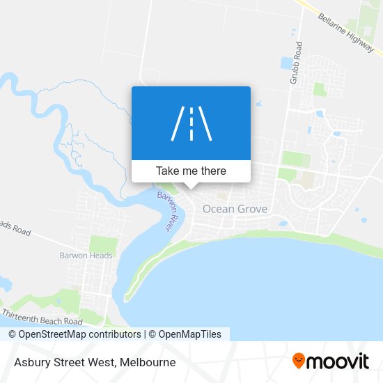 Asbury Street West map