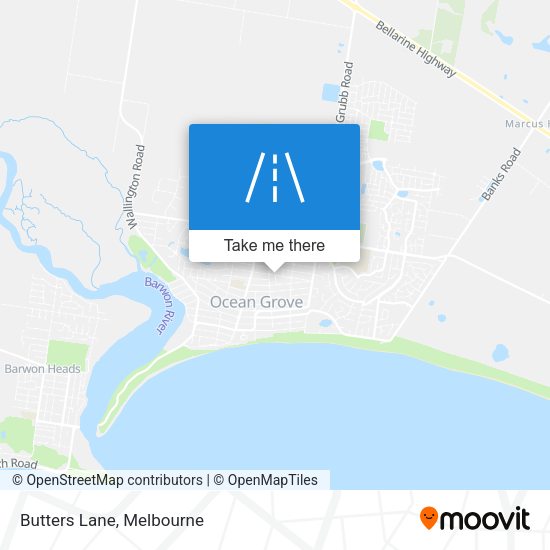 Butters Lane map