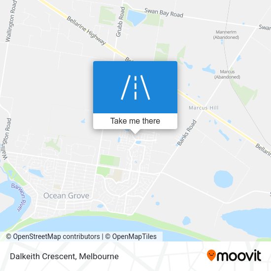 Dalkeith Crescent map