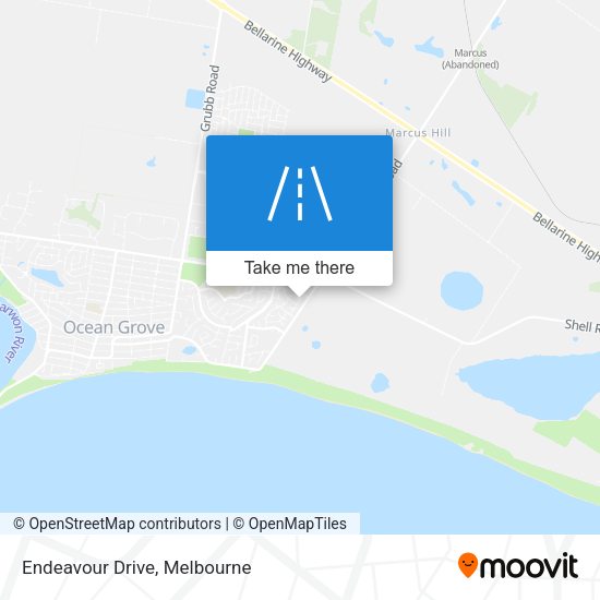Endeavour Drive map