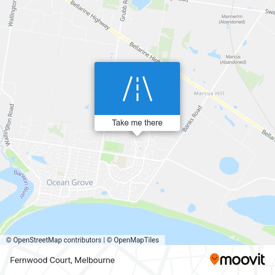 Fernwood Court map