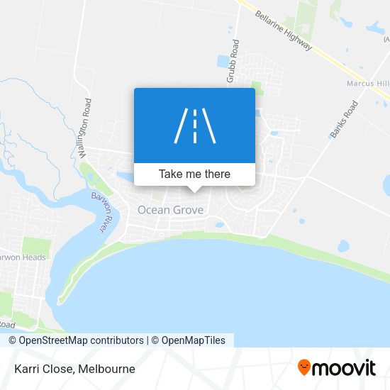 Karri Close map
