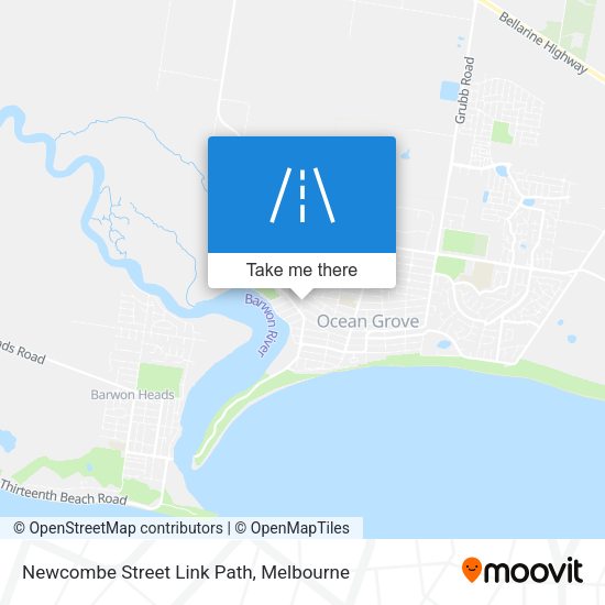 Newcombe Street Link Path map
