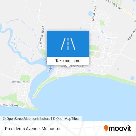 Presidents Avenue map