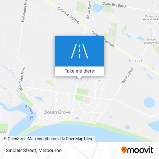 Sinclair Street map