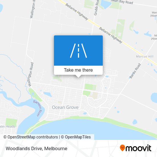 Woodlands Drive map