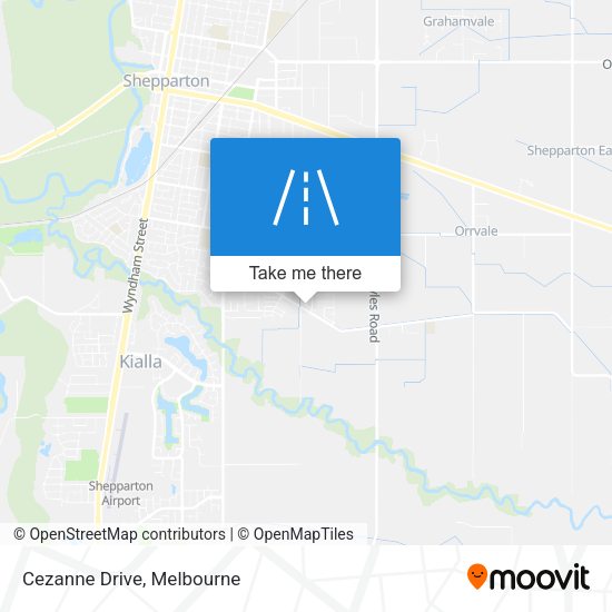Cezanne Drive map