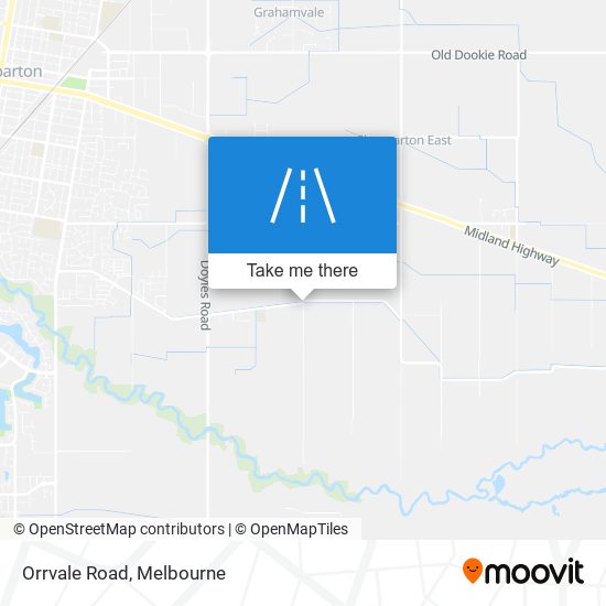 Orrvale Road map