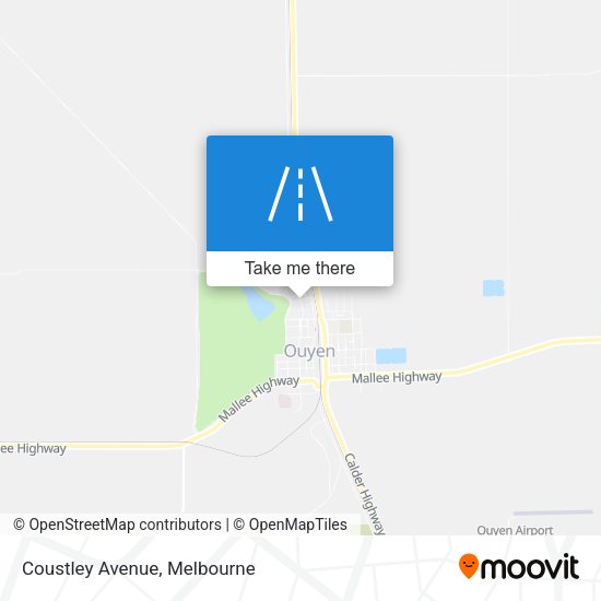 Coustley Avenue map