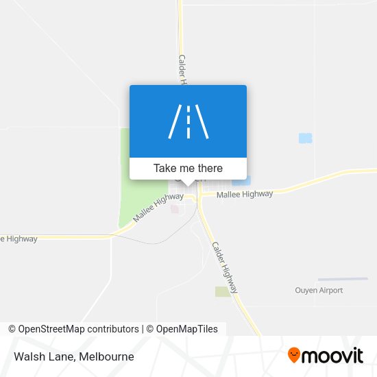 Walsh Lane map