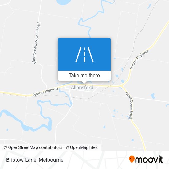 Bristow Lane map