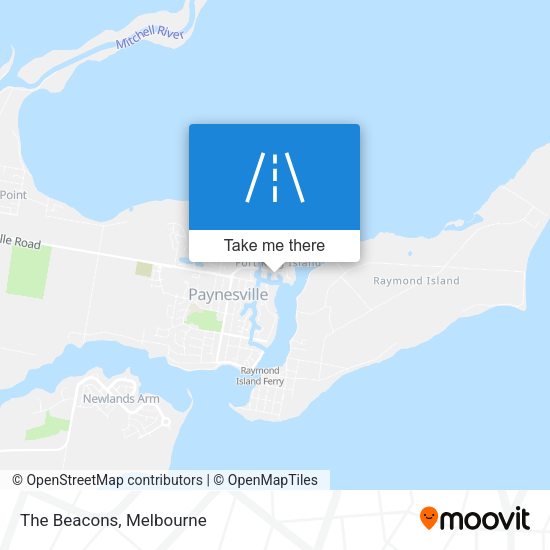 The Beacons map