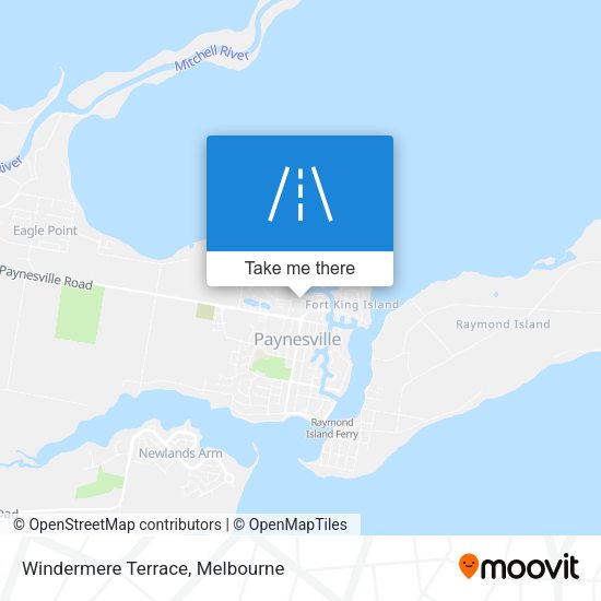 Windermere Terrace map