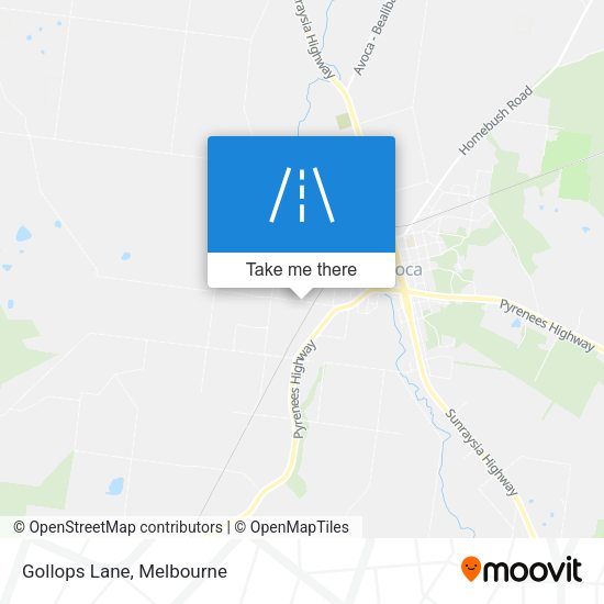 Gollops Lane map