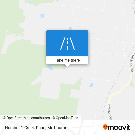 Number 1 Creek Road map