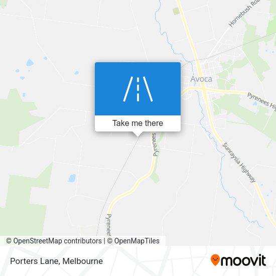 Porters Lane map