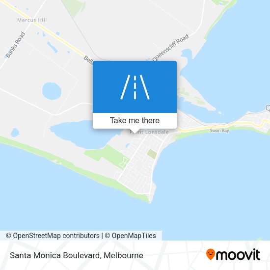 Santa Monica Boulevard map