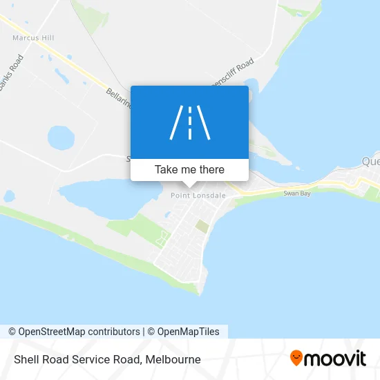 Mapa Shell Road Service Road