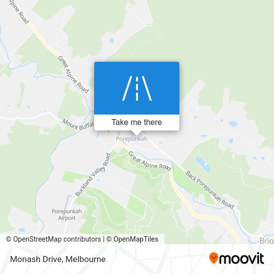 Monash Drive map