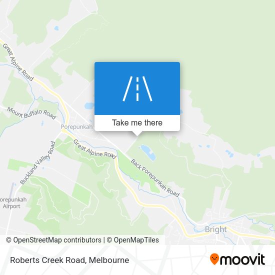 Roberts Creek Road map