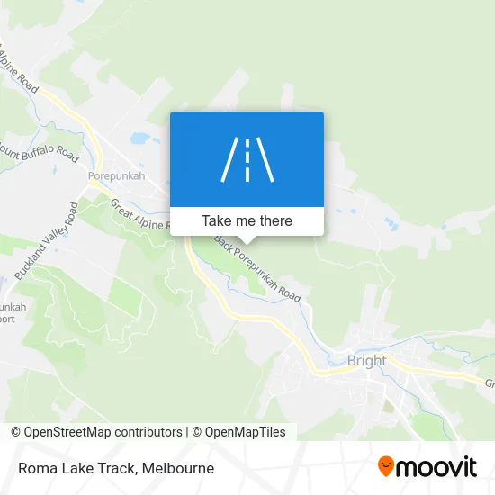 Mapa Roma Lake Track