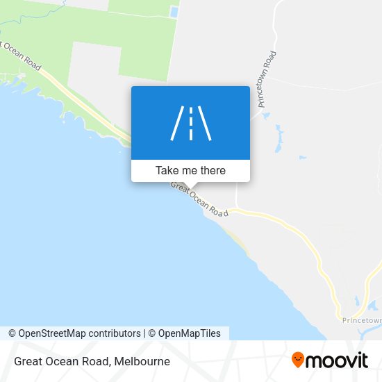 Great Ocean Road map