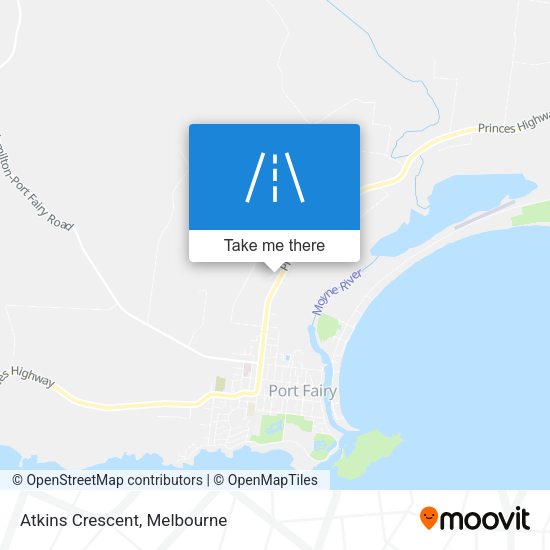 Atkins Crescent map