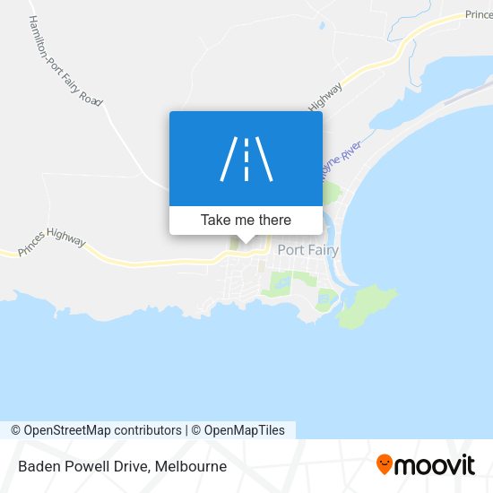 Baden Powell Drive map