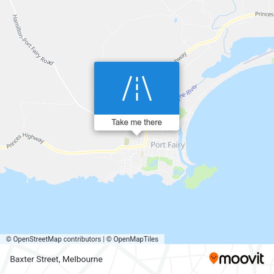 Baxter Street map