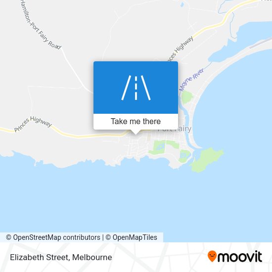 Elizabeth Street map