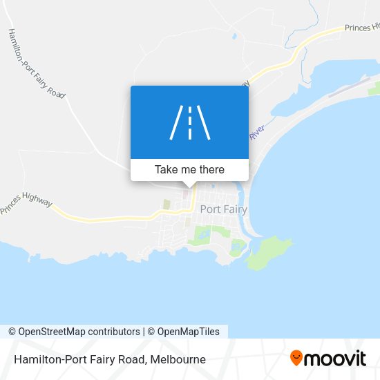 Hamilton-Port Fairy Road map