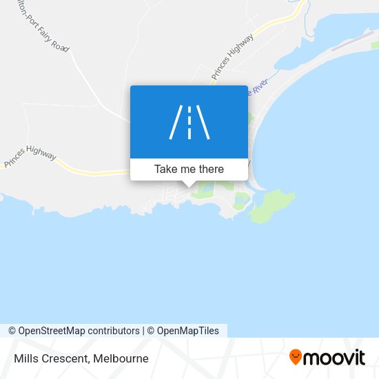 Mills Crescent map