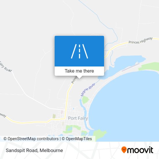 Sandspit Road map