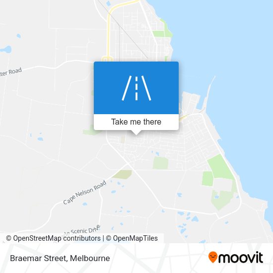 Braemar Street map
