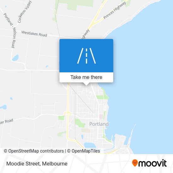 Moodie Street map