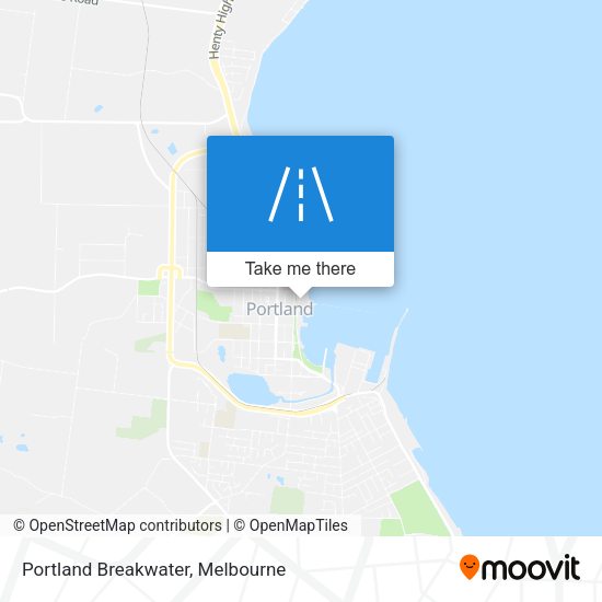 Portland Breakwater map