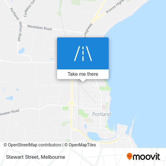 Stewart Street map
