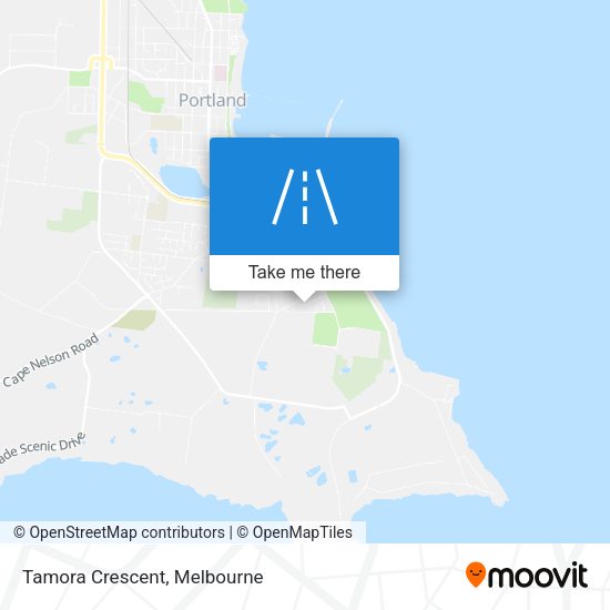 Tamora Crescent map