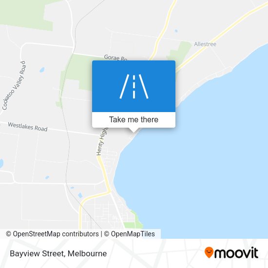 Bayview Street map